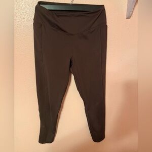 Brown High-Waisted Leggings